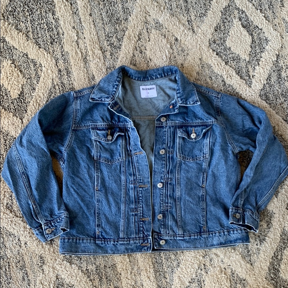 Old Navy Blue Jean Jacket Classic Denim Style